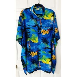 Vintage RIMA Mens Hawaiian Shirt, Sz 3X
